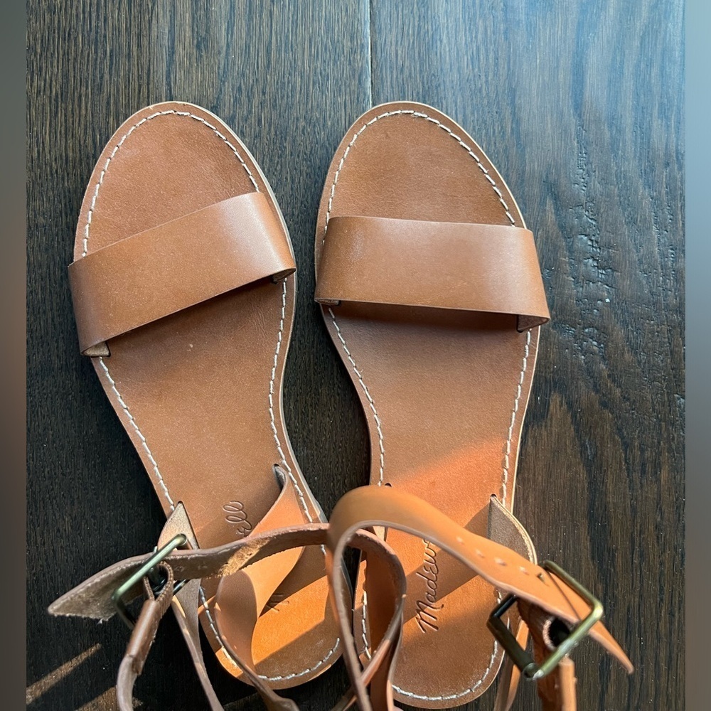 Madewell sandals with ankle strap